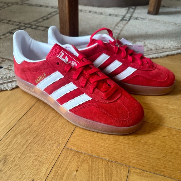 adidas Shoes - Adidas Gazelle’s Scarlet/White/Gum